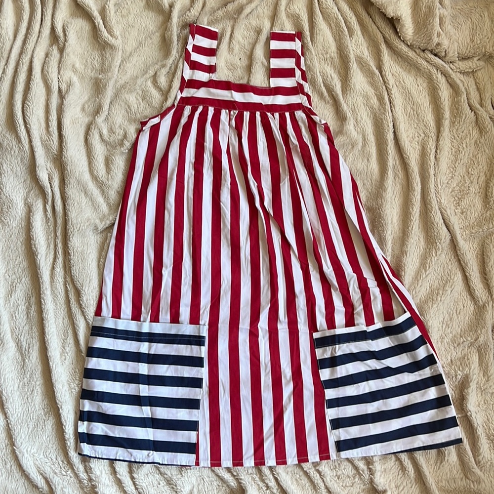 Brand New A.T.U.N. Patriotic sundress size 11-12